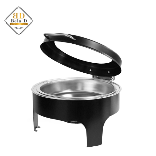 Hydraulic Trendy Glass Chafing Dish – Round