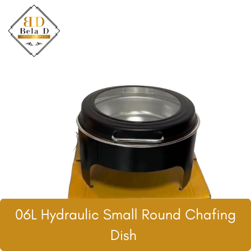 Hydraulic Trendy Glass Chafing Dish – Round